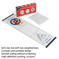 Individuelles Logo 3-in-1 Tisch-Curling-Bowling-Shuffleboard-Spielset Großhandel Tragbares Indoor-Familien-Party-Tischspiel
