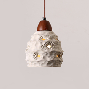 Lustre suspendu en ciment décoratif d'intérieur moderne à tête unique, industriel et rustique - Product Image 4