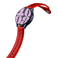Bracelet de montre Samsung FKM étanche au toucher doux avec un design léger antiallergique doux pour la peau et une prise en main améliorée pour le confort