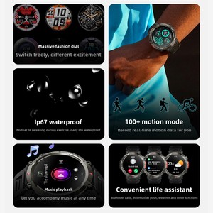 Người đàn ông của S100 thông minh xem TFT hiển thị cho bluetooth điện thoại ánh sáng đèn pin không thấm nước xuyên biên giới nhà máy bán hàng trực tiếp - Product Image 4