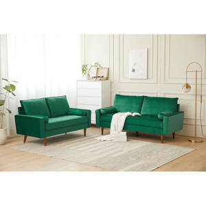 Sofá de Tela con Patas de Madera Plegables de Estilo Nórdico Moderno, Hecho <span class=keywords><strong>a</strong></span> Medida, Precio Directo de Fábrica 2021, Canape de 3 Plazas - Product Image 2