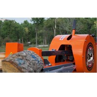Fendeuse de bûches à bois Superfast 3s Scie à bûches horizontale Processeur de bois de chauffage Essence 7hp Fendeuse de bûches manuelle
