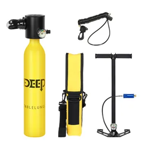 DIDEEP, заводская цена, 0,5 л, набор мини-резервуаров для подводного плавания с ручным насосом
