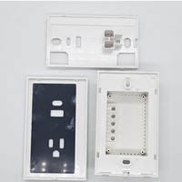Boîtier en plastique pour interrupteur d'éclairage et prise intelligente Tuya WIFI avec ports USB et Type C, sans verre, 120*72*38mm CN236