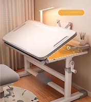Bureau et chaise d'étude pour étudiants, réglables en hauteur, pour la maison, le bureau et l'extérieur