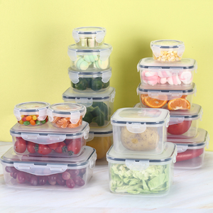 16 Pack Kitchen Organization <b>Fridge</b> Cabinet Refrigerator Organizer Bins Large Plastic <b>Storage</b> Bins Lunch Box Set - Product Image 5
