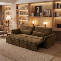 Verstellbares Doppel-Schlafsofa Neuer Split-Stil Lazy Futon für Büro & Wohnzimmer Stoff Faltbar & Ausziehbar für Schlafzimmer