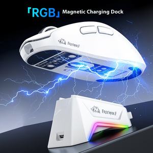 Mouse Inalámbrico para Juegos <span class=keywords><strong>Free</strong></span> <span class=keywords><strong>Wolf</strong></span> A7, Ligero, PAW3311, Pantalla LED RGB, Óptimo para Usuarios Diestros, Ergonómico, Recargable - Product Image 3