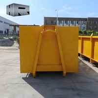 Nouveau conteneur RORO en acier robuste pour déchets de construction, 8-30 mètres cubes, bennes à déchets à roulettes avec pompe
