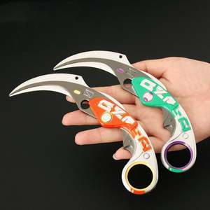 Mejor calidad juego caliente Valorant cuchillo 17Cm 3D juguete grande Velocity Karambit arma modelo manualidades juguete para regalo - Product Image 4
