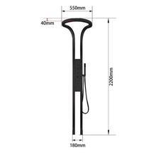 Treo tường lạnh và nóng Matte đen vòi hoa sen đặt áp lực lớn vòng xoay phòng tắm vòi hoa sen vòi - Product Image 6