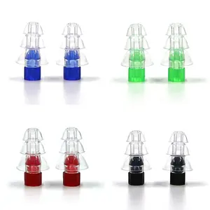 Bouchons d'oreilles avec couleurs assorties, 20 pièces, cadeau multifonctionnel pour Concerts de festivals, DJ et noël