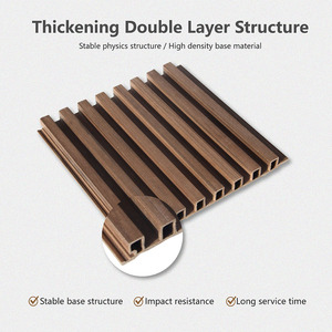 Panel de Pared Decorativo para Interiores, Revestimiento de Pared para Dormitorio, Calidad Garantizada, Tablero WPC, Material Compuesto de <span class=keywords><strong>Madera</strong></span> y Plástico - Product Image 2