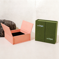 Boîte à parfum en papier magnétique personnalisée avec feuille d'or mate, emballage cosmétique biodégradable, gaufrage, logo personnalisable
