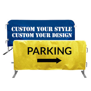 Barrera de vinilo para eventos al aire libre personalizada, valla de barricada, cubierta de control de multitudes, Bandera de impresión, tela, valla de poliéster, bandera flexible - Product Image 1