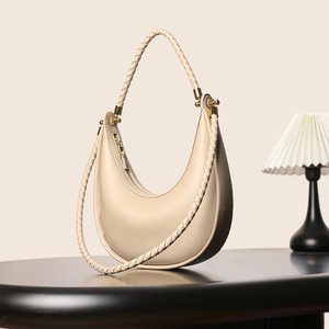 Bolso de Hombro Casual Simple de Cuero Genuino de Alta Gama para Mujer, con Forro de Poliéster, Moda 2025 - Product Image 5