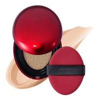Crème Correctrice Teint Parfait Red Shell Air Cushion - Imperméable & Contrôle du Sébum, Écran Solaire Blanchissant, Fini Naturel, Couvre les Imperfections