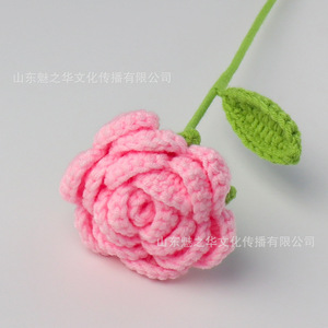 Bouquet <span class=keywords><strong>di</strong></span> <span class=keywords><strong>Fiori</strong></span> Artificiali Fatti a Mano all'Uncinetto, Regalo per San Valentino, Souvenir <span class=keywords><strong>di</strong></span> Nozze, Decorazione per la Casa - Product Image 6