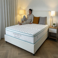 Matelas ressorts ensachés haute densité - Silencieux couples, hypoallergénique, emballage vide, export gros