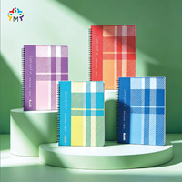 Carnet à spirales personnalisé, ligné, reliure spirale, pour usage scolaire et professionnel, couverture en papier personnalisable, papeterie de bureau pour étudiants