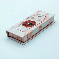 Boîte cosmétique personnalisée en matériaux recyclés magnétiques avec fenêtre, emballage vide pour cils, coffret cadeau pour rouge à lèvres, maquillage, surprise mystère
