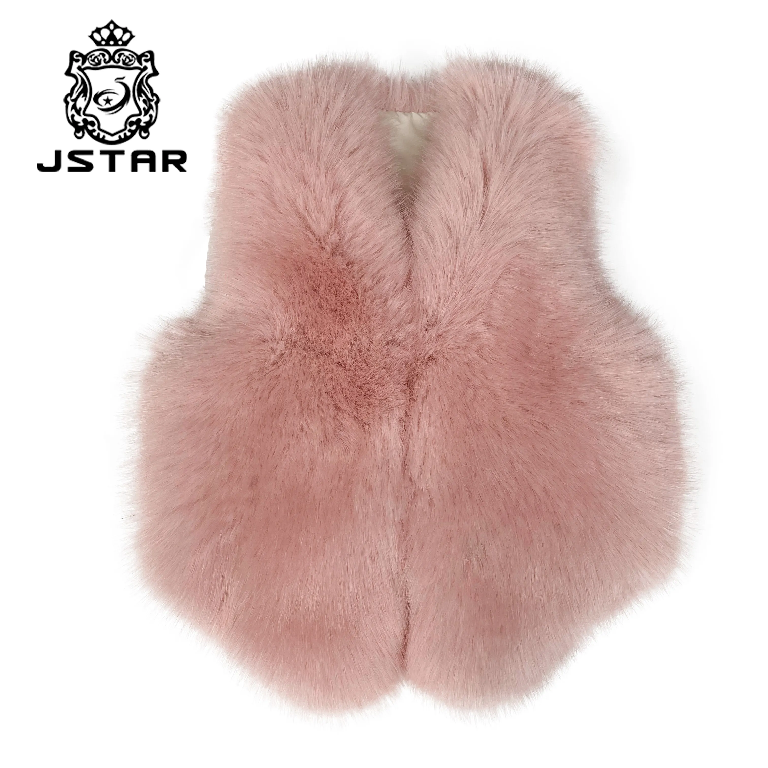 Hot selling Korean style girls cute pink faux fur vests waistcoats children vest