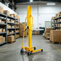 Plateforme élévatrice manuelle à treuil pour rouleaux de papier, auto-chargeante, entièrement électrique