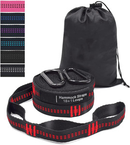 Sangles de <span class=keywords><strong>hamac</strong></span> en polyester E-MYWAY <span class=keywords><strong>pour</strong></span> 1 personne, <span class=keywords><strong>pour</strong></span> arbres - 20 <span class=keywords><strong>pieds</strong></span> de long, 40 boucles combinées, résistent à 1000 livres - Product Image 4