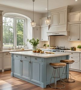 Armoires de cuisine de style européen, éléments et modernité pour créer un espace de cuisine contemporain et élégant - Product Image 1