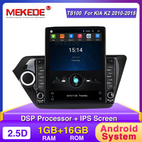 Lecteur DVD de voiture MEKEDE TS Android9 1G+16G Quad Core pour KIA RIO 3 4 K2 2011-2015 Radio stéréo audio SWC GPS WIFI BT IPS DSP 2.5D