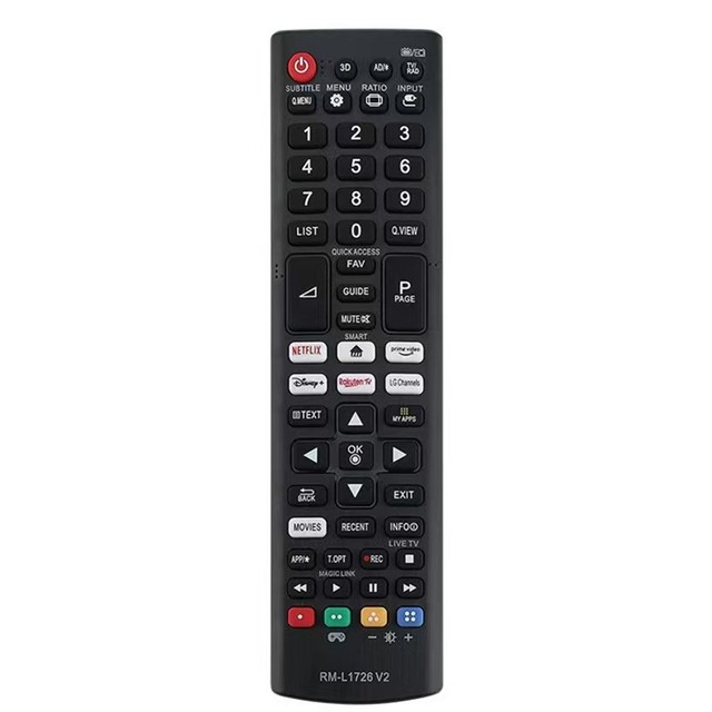 RM-L1726 V2 Universal Replacement Remote Control Work for All Smart Digital TV LG Smart Television
