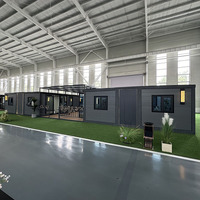 Casa Modular Prefabricada de Diseño Moderno con 3 Dormitorios, Casa Contenedor de 40 pies, Expandible y Plegable, Apartamento Hotel, Panel Sándwich de Acero con Certificación CE