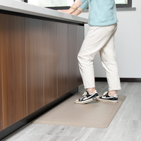 Tapis de cuisine antidérapants, lavables, confortables, anti-fatigue, antimicrobiens, en PU, à prix de gros