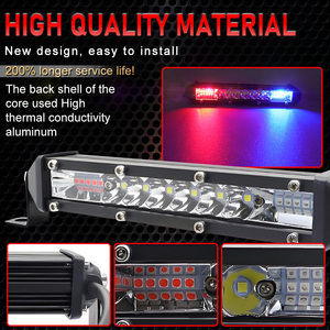 LELANPU Accessoires UTV ATV Barre lumineuse <span class=keywords><strong>LED</strong></span> auxiliaire extérieure 7 pouces pour camion, <span class=keywords><strong>Baja</strong></span>, projecteurs tout-terrain, éclairage de travail - Product Image 5