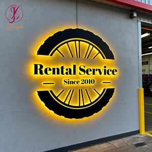 Insegna Luminosa Circolare Personalizzata 3D a LED, Logo Aziendale Retroilluminato per Pubblicità Clinica e Decorazione Murale - Product Image 3
