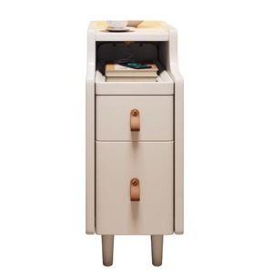 Solid Wood Nightstand 20Cm Narrow Modern Design Storage Bedroom Side Table - Product Image 4