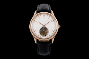 Men Mechanical Watch with Openwork Movement Display Genuine Leather Strap Sapphire Glass Sleek Dress Wristwatch - Product Image 5