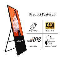 Pantalla Digital LCD Plegable Portátil de 32/43 Pulgadas 4K para Interiores con Revestimiento Antideslumbrante y CMS Basado en la Nube para Publicidad OEM