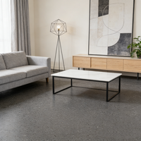 Dalle de terrazzo artificiel moderne, écologique, personnalisée, antidérapante et résistante à l'usure pour murs de villas et zones de repas, disponible en diverses variantes