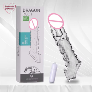 Nueva Funda para Pene con Púas de Cristal para Hombre, Alargada y Engrosada, con Vibración, Productos Sexuales para Adultos, Productos Masculinos - Product Image 1