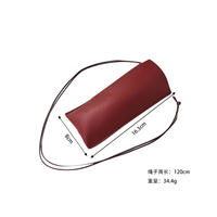 Étui de voyage pour lunettes en cuir PU tendance avec cordon, pochette de rangement unie à suspendre au cou pour lunettes de soleil