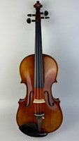 Violon professionnel artisanal de haute qualité, fabriqué en usine, avec dos en érable tigré monobloc, finition vernie à l'huile, instrument de musique.