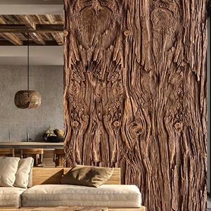 แผ่นไม้ PU Immortal Wood Panels ลายไม้เทียม หลายขนาดและความหนา กันน้ำ ทนรังสียูวี สำหรับตกแต่งผนัง - Product Image 5