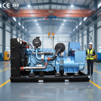 Generator Diesel Voda 15-50KW Berpendingin Air, Senyap, dengan ATS, Penggunaan Komersial, Starter Elektrik