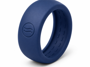 เคสซิลิโคนแบบมีโลโก้สั่งทำพิเศษสำหรับแหวน Oura Ring 5/4, Galaxy Ring, RingConn, Ultrahuman ลายคลื่นสีฟ้าทะเลแบบนูน - Product Image 3