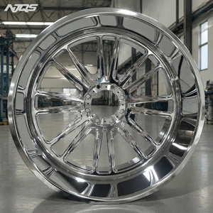 NJQS 车轮 24x14 镀铬轮圈 单轮 24x14 锻造轮 24x12 高抛光锻造铝合金轮 - Product Image 2
