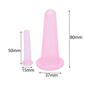 Medizinische Klasse 1 Silica Gel 4 teile/satz Gesichts Schröpfen Therapie <span class=keywords><strong>Set</strong></span> Cellulite Cups für Gesicht Augen Behandlung Chinesische Medizin - Product Image 6