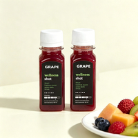 Bouteilles en plastique vides personnalisables pour produits bien-être, 2 onces, mini-bouteilles carrées françaises, contenants en plastique de qualité alimentaire pour liquides