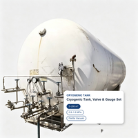 Réservoir de stockage de GNL d'occasion 100m³ à double paroi isolé sous vide, cuve sous pression robuste certifiée ASME, cryogénique pour le Qatar