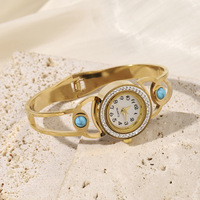 New Fashion Vintage Edelstahl Armreif Mädchen Handgelenk Luxus uhr Designer Damen Damen Andere Quarzuhren Für Frauen 2024